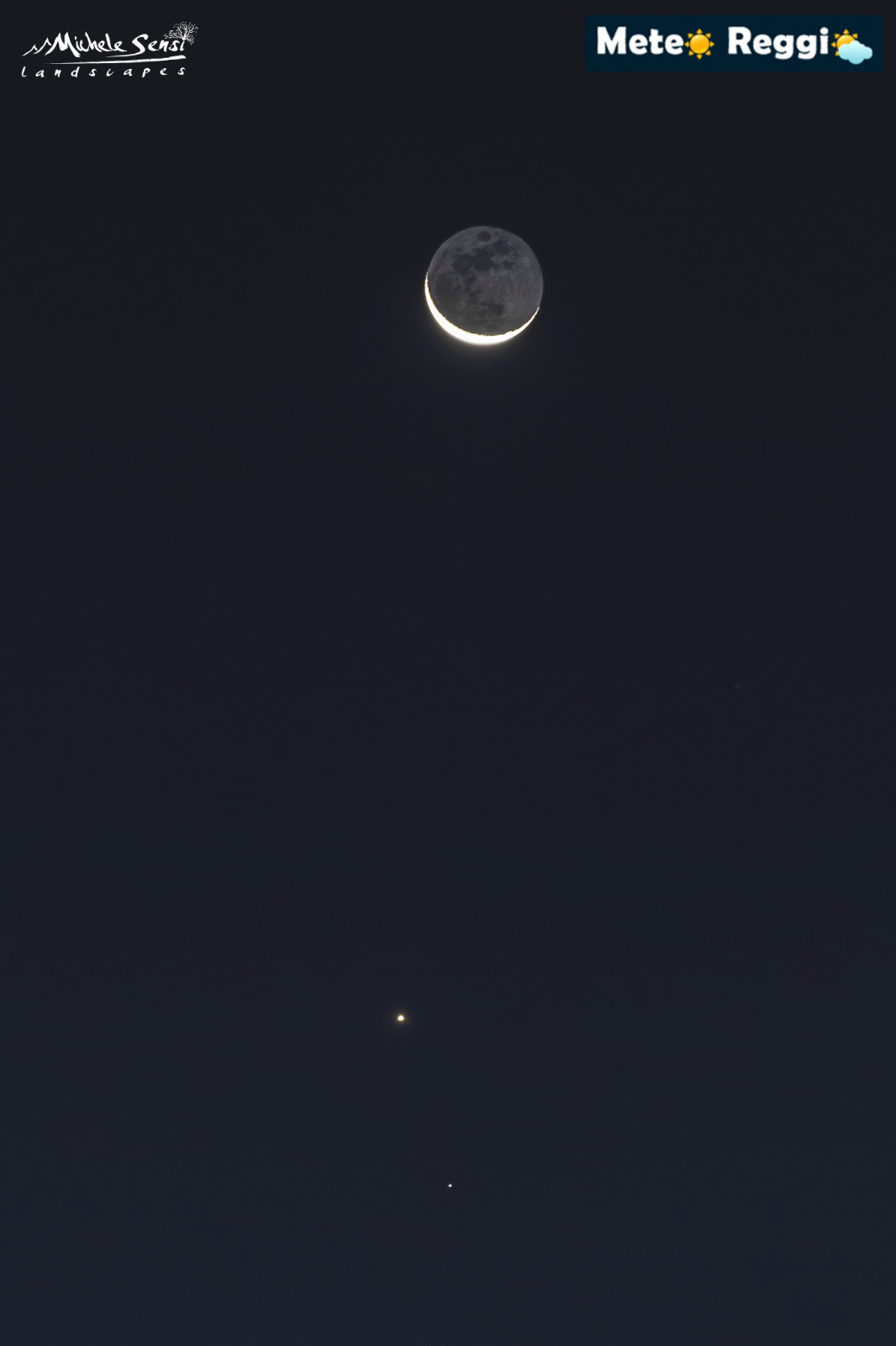 Una favolosa congiunzione tra Venere, Luna e Regolo all’alba